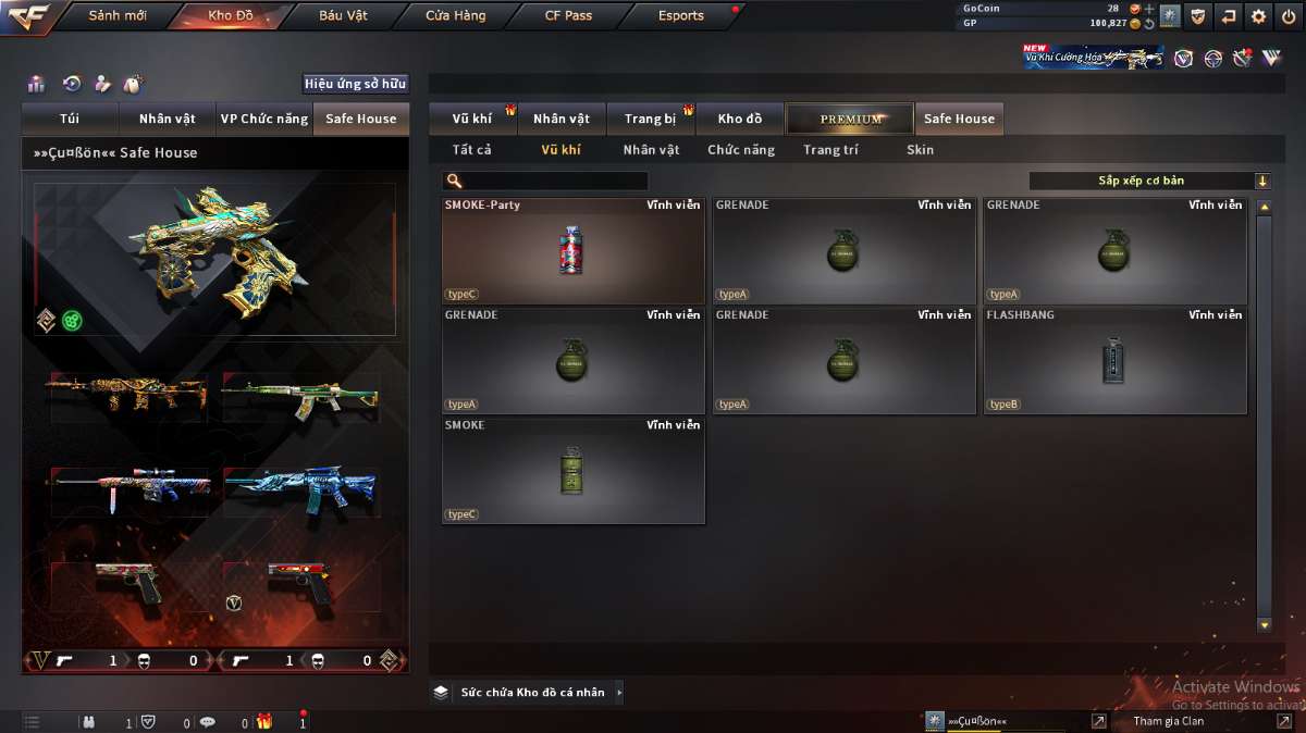 shop acc cf uy tin gia re